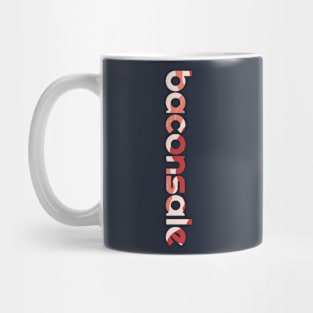 Vertical Bacon Print Baconsale Mug